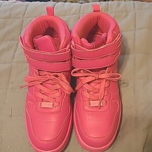 Hot pink high tops